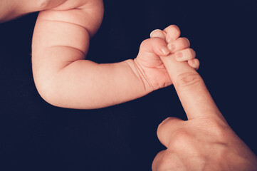 Baby body parts hands 