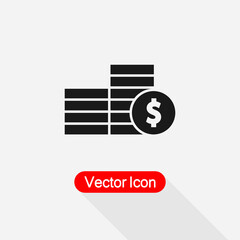 Coins Icon Vector Illustration Eps10