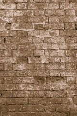 Beige brick building wall. Interior of a modern loft. Background for design and interview recording.