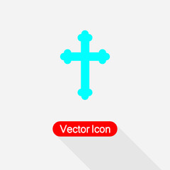 Cross Christian Icon Vector Illustration Eps10