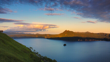 sunrise over the lake