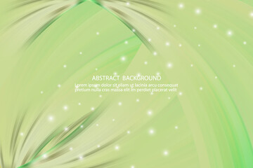 Abstract design green wavy background. Vector design