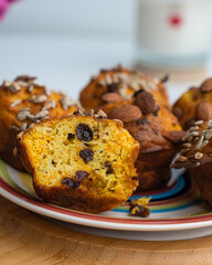 Delicious muffins for breakfast and snack 
