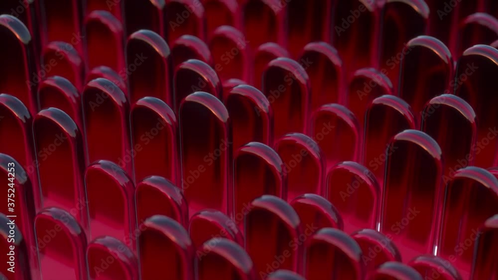 Poster abstract geometric shapes rectangles in red with blue highlights. abstract background with glass sti