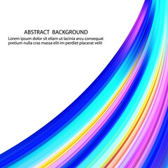 Modern colorful flow poster. Wave Liquid shape color background. Art design for your design project. Vector illustration