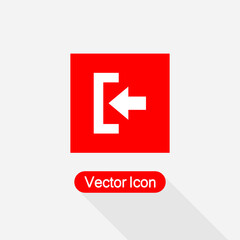 Exite Icon Vector Illustration Eps10