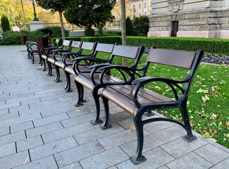 Benches are waiting the visitors