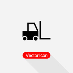 Forklift Icon Vector Illustration Eps10