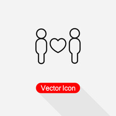 Gay Love Icon Vector Illustration Eps10