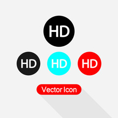 HD Icon vector illustration Eps10