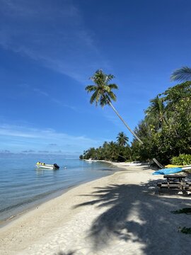 Plage de Bora Bora, Polyn&eacute;sie fran&ccedil;aise	