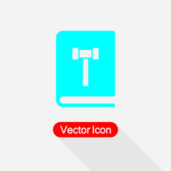 Law Book Icon Vector Illustration Eps10