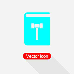Law Book Icon Vector Illustration Eps10