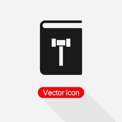 Fototapeta premium Law Book Icon Vector Illustration Eps10