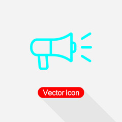 Loudspeaker Icon, Megaphone Icon Vector Illustration Eps10