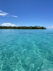 Lagon turquoise à Taha'a, Polynésie française	