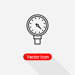 Manometer Pressure Icon Vector Illustration Eps10