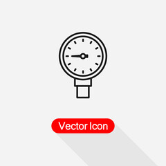 Manometer Pressure Icon Vector Illustration Eps10