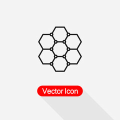 Fototapeta premium Molecular Compound Icon Molecule Icon Vector Illustration Eps10
