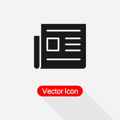 News Icon, Newspaper Icon Vector Illustration Eps10