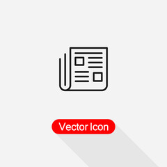 News Icon, Newspaper Icon Vector Illustration Eps10