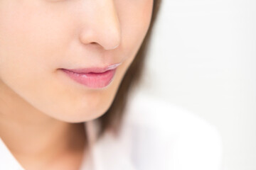 Fototapeta premium 女性の口元