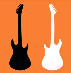 Guitar silhouette