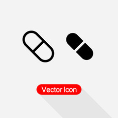 Pill Icon Vector Illustration Eps10