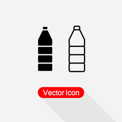 Plastic Bottle Icon Vector Illustration Eps10