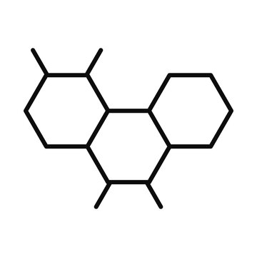 Chemical Bond Icon, Line Style