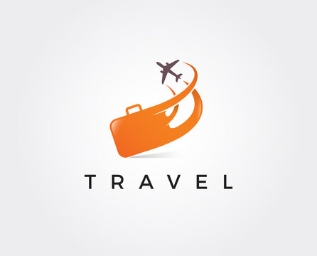 minimal travel logo template - vector illustration