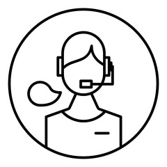 female customer support