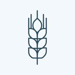 Wheat line icon