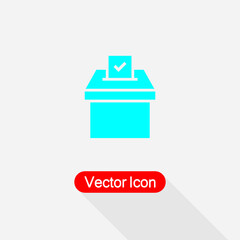 Vote Icon, Election Box Icon Vector Illustration Eps10