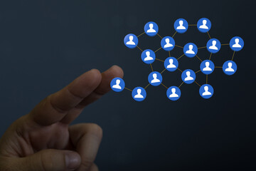 organization chart team concept networking group
