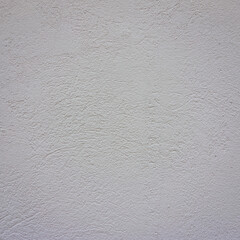 top view of Plastered white wall background close up.