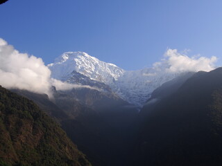 Spectacular views of the Himalayas, ABC (Annapurna Base Camp) Trek, Annapurna, Nepal