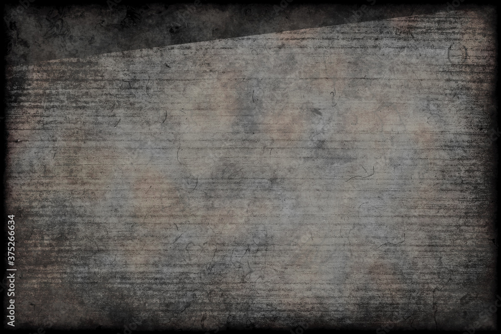 Poster grungy dark stained and lined abstract background with black frame