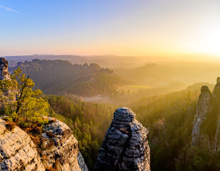 Sächsische Schweiz Sonnenaufgang