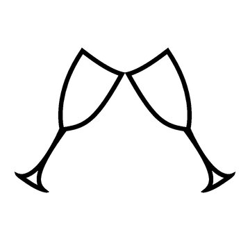 recommend clip art: champagne glasses christmas party