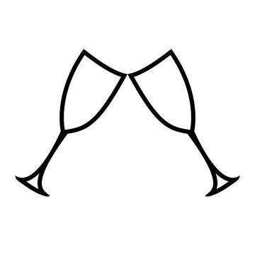 recommend clip art: champagne glasses christmas party