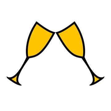 recommend clip art: champagne glasses christmas party