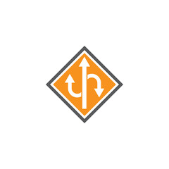 Way vector icon illustration design template