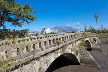 江戸末期に作られた甲突川五石橋のひとつ玉江橋