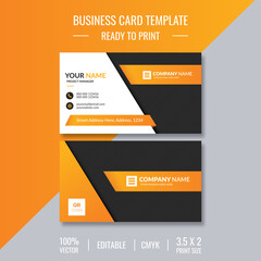 Double sided business card design template