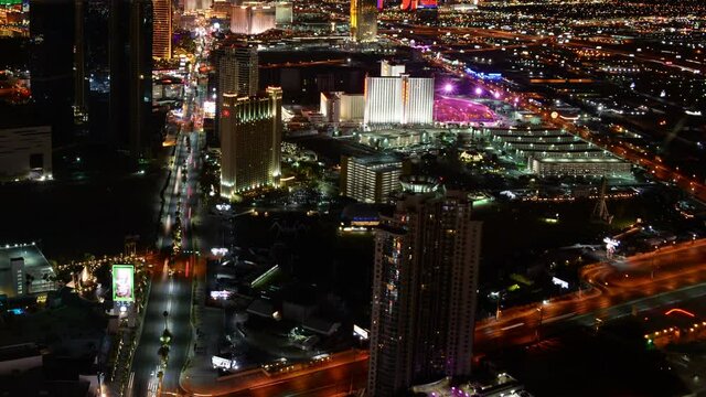 Las Vegas Time Lapse Cityscape Las Vegas Strip at Night in Nevada USA