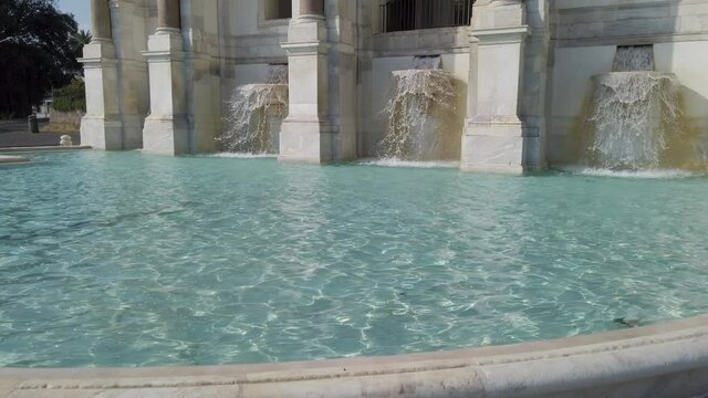 The marvelous Acqua Paola Fountain in Rome, Italy.