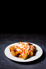 potatoes with brava or spicy sauce