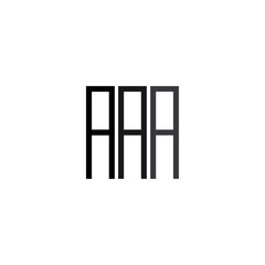 Initial Letters AAA logo icon Vector Illustration