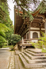 Main temple of Banshu-Kiyomizu temple in Kato city, Hyogo, Japan.  